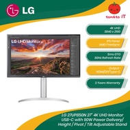 LG Ultrafine 27UP850N 27” IPS 4K UHD VESA HDR400 Monitor with USB Type-C