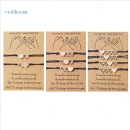 REDD 2 3 4Pcs Friend Bracelet Friendship Bff Matching Distance Heart Bracelet