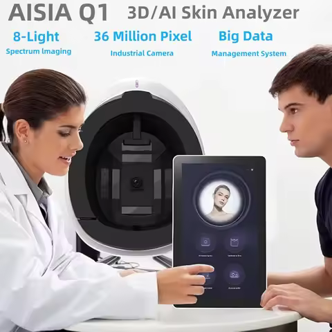 AISIA Q1 3D AI Facial Skin Analyzer Detection Skin Problem Diagnosis 8 Spectrum Professional Analysi