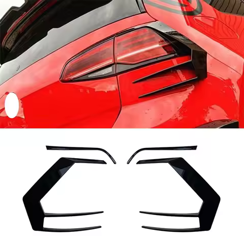 Car Rear Bumper Splitter Spoiler Air Vent Cover Side Canard For Volkswagen Golf 7 MK7 GTI R R400 201