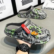 trwt Shop Men's Croc Sports Sandals | Summer Beach Shoes | Anti-Slip Leisure Slippers | Malaysia