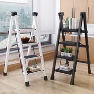 HY-D Ladder Household Folding Step Stool 2345 Step Thickened Iron Pipe Pedal Indoor Trestle Ladder Three-Step Ladder Sma