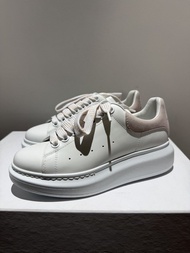 Alexander McQueen 亞歷山大麥昆 粉色麂皮尾低幫板鞋