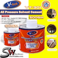 V-TECH VT-301 All Pressure Solvent Cement PVC Glue | PVC Solvent Cement  100GM | 500GM VT301