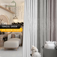 Curtain zoon - Sheer 3 Mix Curtain Window Ready Made Hook Eyelet (290cm-300cm)