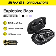 Awei T67 Earphone Bluetooth Air Conduction Sports Gaming Earbud TWS HiFi Sound with Mic
