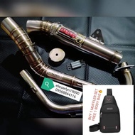 【Ready Stock】✇TMX 155/125 DAENGSAI4 OPEN MUFFLER LONG TIP