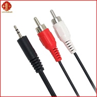 [LSG1] 1.2m 3.9 Feet 3.5mm Plug Ja to 2RCA Male Audio Cable Splitter Phone to Speaker [SG]