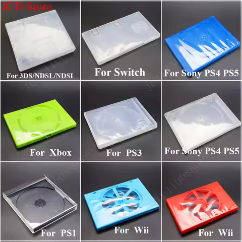 CD DVD Discs Storage Protective Box For PS3 PS4 PS5 Switch PS1 Wii Xbox 3DS NDSL NDSI CD Game Disk C