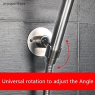 [Prs] Stainless Steel Bathroom Easy Install Shower Head Holder Hotel With Screws Durable Heavy Duty 