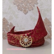 PREMIUM ADULT MALAY TANJAK PANGIMA BELT FULL SONGKET MATERIAL, (not including brooch)