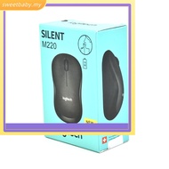 【SWEETBB】Wireless Optical Mouse  for LOGITECH M220 Silent  for Currys Black 1PC