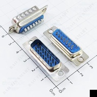 [10 Pieces]- DB15 Male Port 15 Pins Straight 2 Rows Solder Wire Connector Linhkiensmart