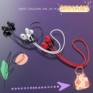 MIH Earplug Lanyard, Travel Silicone Earplugs Cord Silicone Loop,  Safety Double ring Rope Connector