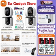 Xiaomi CCTV Smart Camera Dual CAM Edition C300 Dual 3MP 2K I C500 Dual 4MP 2.5K I AI Detection I Nig