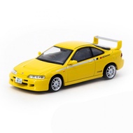 Tarmac Works T64G-TL059-YL 1/64 Honda Integra TYPE R DC2 MUGEN Sunlight Yellow Diecast Scale Model C
