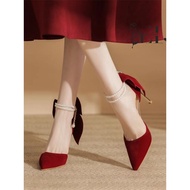 Red wedding shoes, red bridal shoes. Red wedding shoes 5cm 7cm high