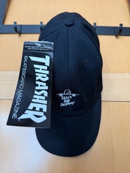 Thrasher Skate and Destroy cap 黑色棒球帽
