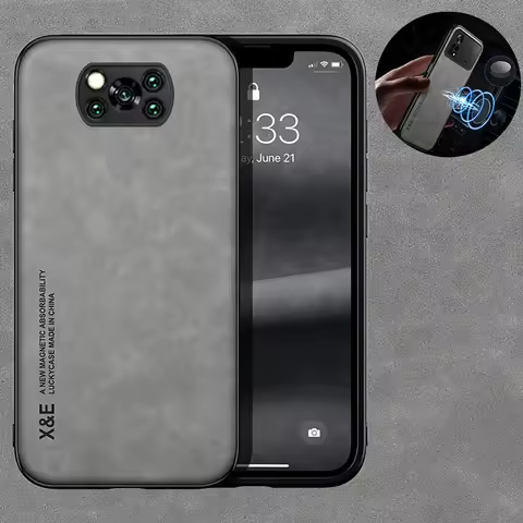 For Xiaomi Poco X3 Pro Case Car Magnetic Holder Phone Cases For Poco X3 NFC X 3 Pro X3Pro Silicone S