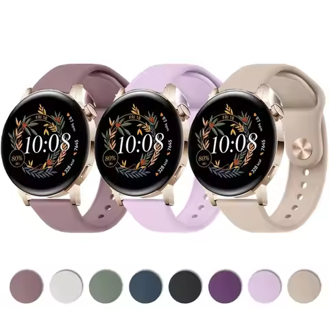 Silicone Watch Band for Huawei Watch GT 3 GT 2 42mm 46mm/GT Runner/GT3 Pro Strap 20mm 22mm band for 