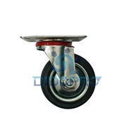 4 IN LIVE RUBBER WHEELS 100MM ROTARY CART WHEELS 4 IN SWIVEL RUBBER CASTER WHEELS 4 DIM WHEELS