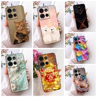 Casing For Moto G75 5G Case XT2437-2 Aesthetic Cute Cartoon Fashion Butterfly Funny Painted Back Cov