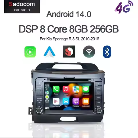 7" Wireless Carplay Android 13.0 8G+128G 8Core GPS Car android Player radio Wifi multimedia For Kia 