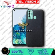 ITEL VISION 2 ORANGE LEATHER CASE