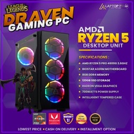 BRAND NEW AMD RYZEN 5 GAMING DESKTOP UNIT | AMD Ryzen 5 PRO 4600G 3.6GHZ, 8GB DDR4 Memory , 120GB SSD Storage , Intelligent Tempered Case | We also have hp, dell, lenovo brand, laptop intel core i7, i5, mini pc computer, cheapest laptop, | LAPTOP PH