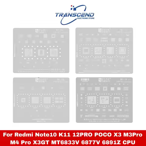 MI16-MI19 BGA Reballing Stencil For Redmi Note10 K11 12PRO POCO X3 M3Pro M4 Pro X3GT SM8450 SM8550 S