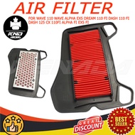 AIR FILTER DASH 110 FI DASH 125 CX 110FI ALPHA FI EX5 FI WAVE 110 WAVE ALPHA EX5 DREAM 110 FI