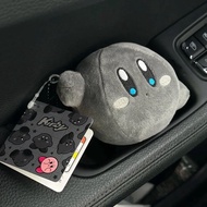 Star Kirby Gray Briquette Pendant Cute Coal Plush Doll Keychain Backpack Pendant