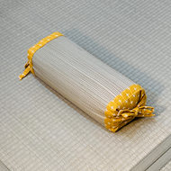 IKEHIKO 日本池彥 日本製 大麥黃詩織藺草角枕 細膩縫製刺子 日式工藝 高度可調 聖誕禮物