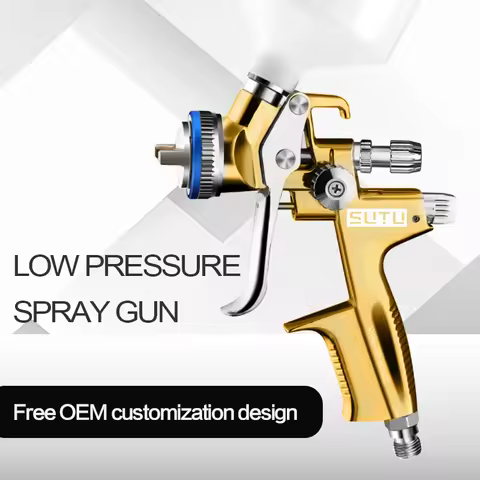 SUTU Spray Guns 1.4/1.8MM Nozzle Paint Spray Gun High Atomization Air Tools Car/Furniture Oil Paint 