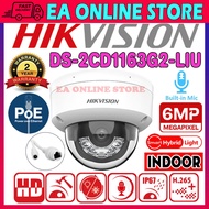 HIK HIKVISION DS-2CD1163G2-LIU 6.0MP POE + COLORVU + MIC / AUDIO Smart Hybrid Light 6MP 2048P IP Dom
