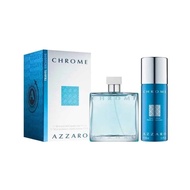 AZZARO CHROME TRAVEL EXCLUSIVE SET 2PC FOR MEN