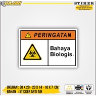 Biology Dangers Sign Stickers / Biology Danger Warning Stickers