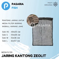 BAG NET XS Filter Media 40x25 cm Bioball Stone Container Ginger Nest Aquarium Filter Media Filter Aq