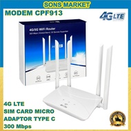 Wireless Wifi Modem Router 4G LTE CPF913 300mbps support SIM CARD Hotspot Wifi Modem