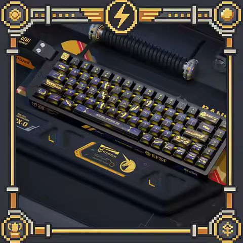 PIIFOX BANSHEE RX-0 PC Keycaps Nuclear Power PBT Transparency Keyboard Keycaps Thermal sublimation a