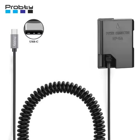 EP-5A USB-C Power Adapter Kitr EN-EL14 EN-EL14a Dummy Battery for Nikon D3100 D3200 D3300 D3400 D350