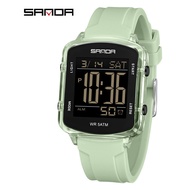 Sanda Large Number Student Countdown Timer Split Timer Swimming Waterproof Transparent Watch Multifu