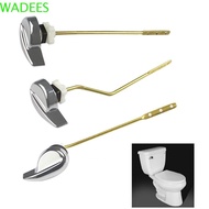 WADEES Toilet Handle Replacement Parts, 3 Hanging Hole Copper Lever Toilet Tank Flush Lever, Chrome Finish Steady Universal Side Mount Toilet Flush Handle Bathroom Accessories