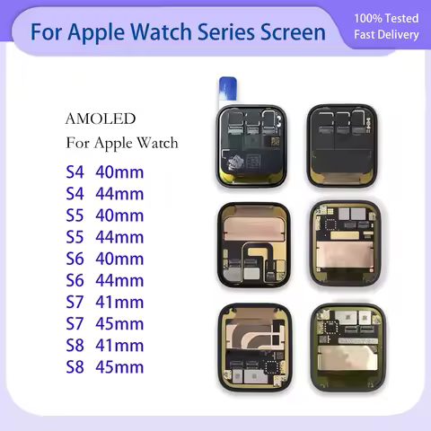 For Apple Watch Series 4 5 6 40 44mm LCD Display Touch Screen Replacement For Apple Watch 7 8 41 45m