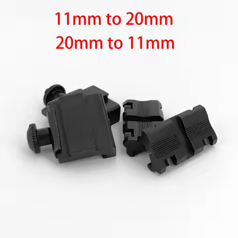 2Pcs Tactical Rail 1 9 14 Slots 11mm To 20mm Dovetail Scope Mount Low Profile Adapter for Picatinny 