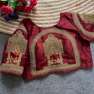 2025 AUG READYMADE WEDDING SAREE BLOUSE WITH EMBROIDERY WORK SIZE 38 ONLY | INDIAN WEDDING BLOUSE| B