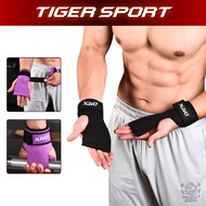 Gym Gloves - Back Pull Strap DX-162 Microfiber Leather (Lifting Straps) - Deadlift Support