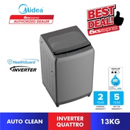 Midea Top Load Fully Auto Washing Machine (13kg) MA200W130D with  Inverter Quattro