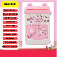 TokoYoyo Mainan Celengan Anak ATM Mini Edukasi Anak Untuk Menabung Tabungan Uang Kertas Coin Musik