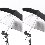 【High Quality】 83Cm 33In Studio Photo Strobe Flash Light Reflector Black Sier Umbrella
